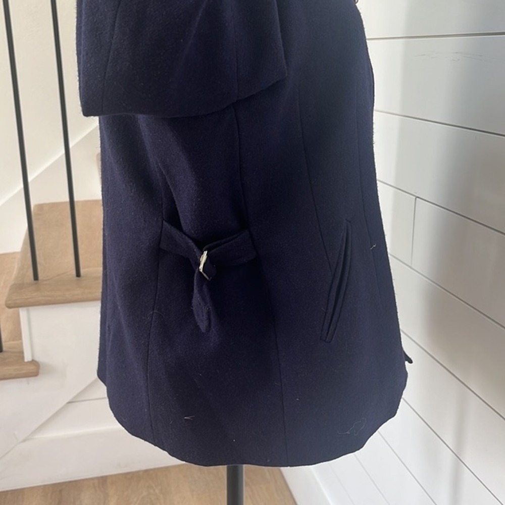 Vintage International Scene Wool Zip Jacket Navy‎ Blue Russia Women's Small - Picture 9 of 12